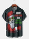 Men's Christmas Funny Graphic Short Sleeve Hawaiian Shirt